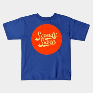 77 Seventy Seven vintage washed out graphic Kids T-Shirt